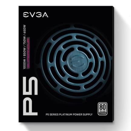 Fuente de Poder EVGA SuperNova 750W P5 80 Plus Platinum ATX 12V Eco Mode Full Modular 24 pin Fan 135mm Negro