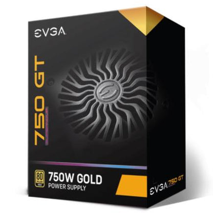 Fuente de Poder EVGA SuperNova 750W GT 80 Plus Gold ATX 12V Eco Mode Full Modular 24 pin Fan 135mm Negro