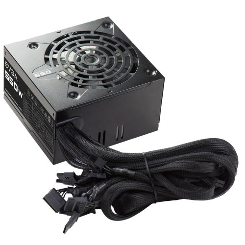 Fuente de Poder EVGA 550W ATX 12V 24 pin Fan 120mm Negro