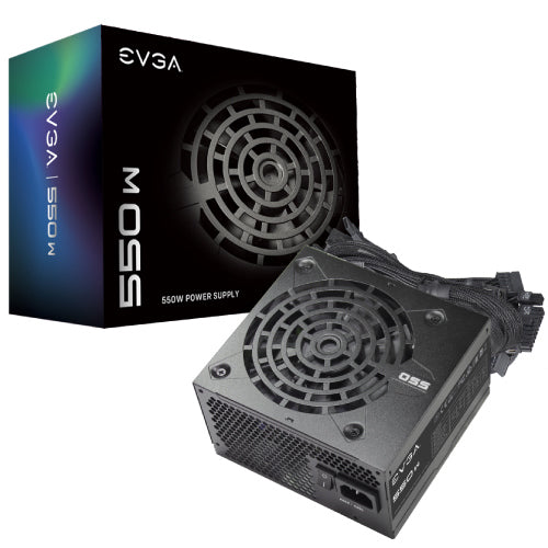 Fuente de Poder EVGA 550W ATX 12V 24 pin Fan 120mm Negro