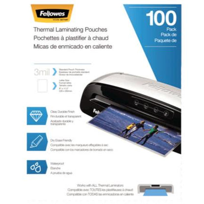 Cubierta Fellowes para Laminadora T/Carta 3 Micras C/100 piezas