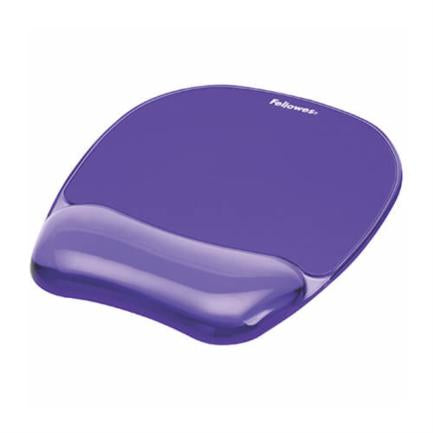 Mouse Pad Fellowes con Reposamuñecas de Gel Crystal Color Violeta