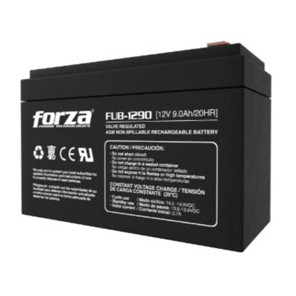 Batería Forza FUB-1270 Sellada de Plomo-Ácido Recargable 12V 7Ah AGM Sin Mantenimiento Negro