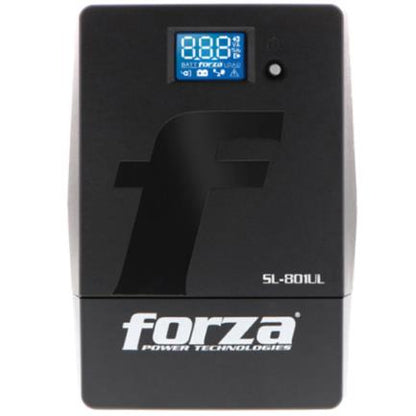 UPS Forza SL-801UL Interactivo Inteligente 800VA/480W 6 Salidas LCD Táctil Torre 120V Negro