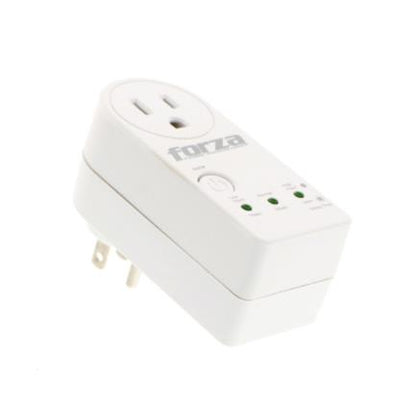 Protector de Voltaje Forza FVP-1201B  900J/1800W Capacidad de Protección y Temporizador Giro de 350°  RJ45-120V Blanco