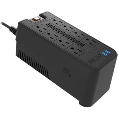 Regulador Automático de Voltaje Forza FVR-1221 1200VA/600W 8 Salidas 2 Puertos USB 120V