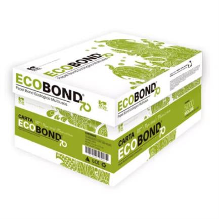 Papel Cortado Ecobond 70 Carta 95% Blancura 70 Gr C/5000 Hojas