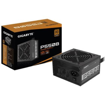 Fuente de Poder Gigabyte P550B 550W ATX 12V 80 Plus Bronze Fan 20+4 pin 120mm Negro