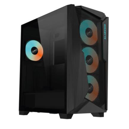 Gabinete Gamer Gigabyte C301 Glass Media Torre ITX mATX ATX EATX 4xFan ARGB Cristal Templado Negro