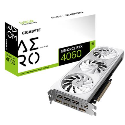 Tarjeta de Video Gigabyte NVIDIA Geforce RTX4060TI 8GB Aero OC Triple Fan GDDR6 PCIe 4.0 2xHDMI 2xDP GV-N406TAERO OC-8GD