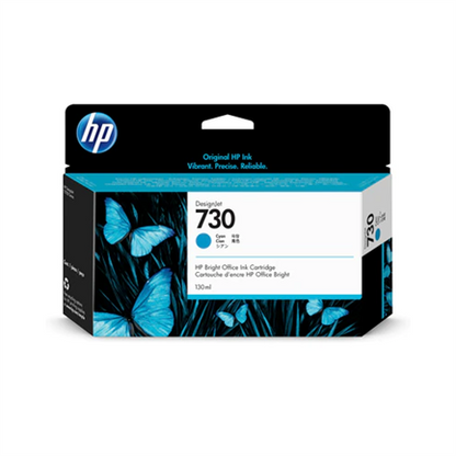 HP 730 CYAN 130ML TINTA AMPLIO FORMATO P2V62A