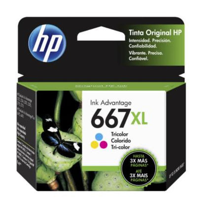 TINTA TRICOLOR HP 667XL RENDIMI 330PAGS 3YM80AL