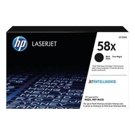 TONER NEGRO HP 58X RENDIMIENTO 10 000PAG CF258X