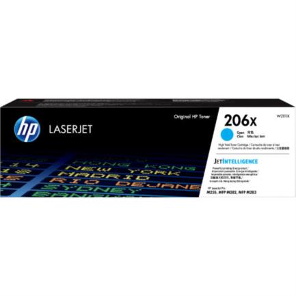 HP 206X CYAN TONER CRTG RENDIMIENTO 2 450 POIGINAS