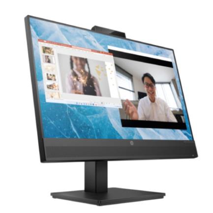 HP M24m G4 para Videoconferencia, Cámara Web de 5MP, Resolución 1920 x 1080 (Full HD 1080p), Color Negro, Eye Ease (solución de hardware con luz azul baja con certificación TÜV), microfóno con cancelación de sonido, 85 por ciento de plástico reciclad...