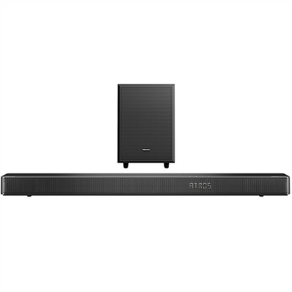 Barra de Sonido Hisense 3.1.2 Canales con Subwoofer Inalámbrico Color Negro