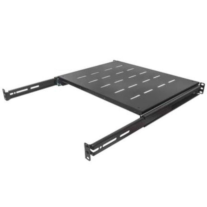 CHAROLA AJUSTABLE RACK O GABINETE 19IN 1U 80CM A 100CM 35KG