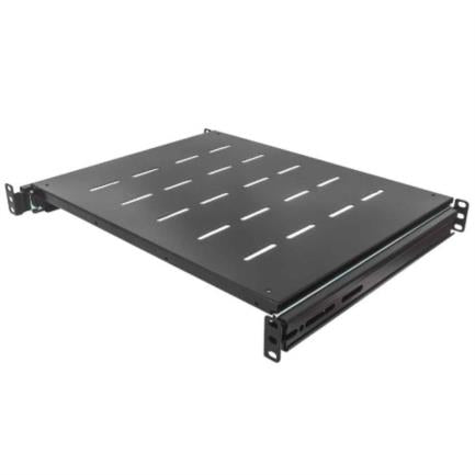 CHAROLA AJUSTABLE RACK O GABINETE 19IN 1U 80CM A 100CM 35KG