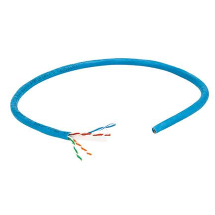 BOBINA CABLE UTP DE RED CAT6 CCA ROLLO 305M SOLIDA AZUL