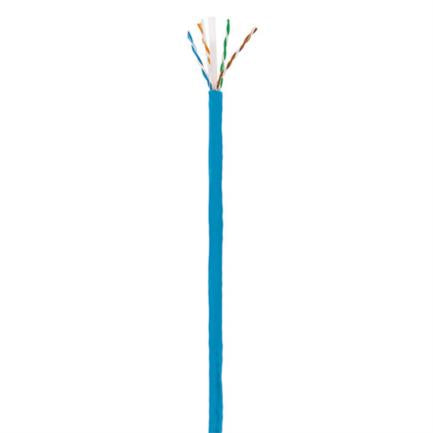 BOBINA CABLE UTP DE RED CAT6 CCA ROLLO 305M SOLIDA AZUL