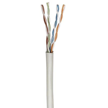 BOBINA CABLE UTP DE RED CAT6 COBRE ROLLO 305M SOLIDA GRIS