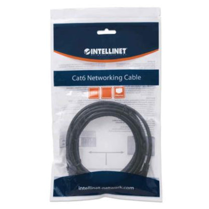 Cable Intellinet Red Cat6 UTP RJ45 M-M 1m Color Negro