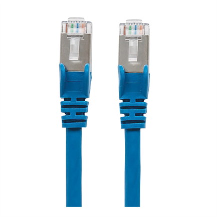 CABLE DE RED PATCH CAT6A RJ45 0.90M SFTP BLINDADO AZUL