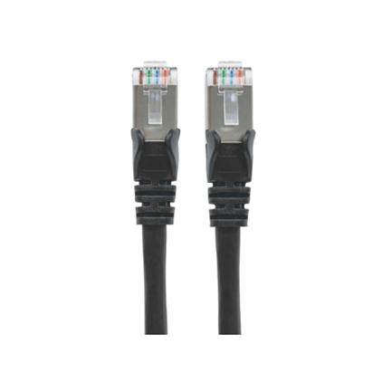 Cable Intellinet Red Cat6a S/FTP RJ45 50 Micras 30cm Color Negro