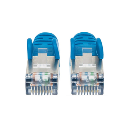 CABLE DE RED PATCH CAT6A RJ45 4.2M SFTP BLINDADO AZUL