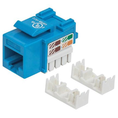 JACK RJ45 CAT5E UTP KEYSTONE DE IMPACTO AZUL