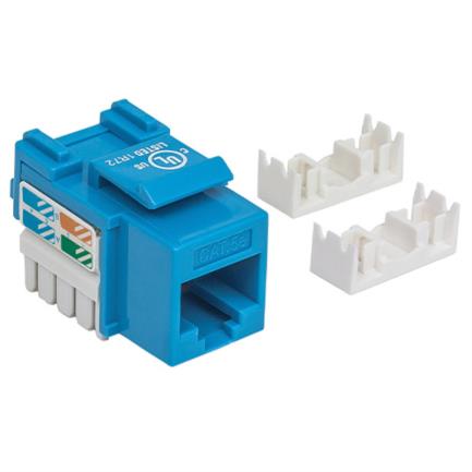 JACK RJ45 CAT5E UTP KEYSTONE DE IMPACTO AZUL