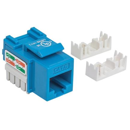 JACK RJ45 CAT6 UTP KEYSTONE DE IMPACTO AZUL