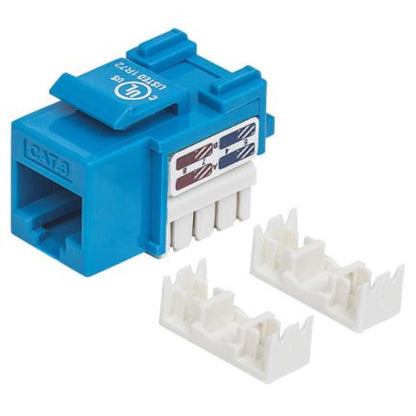 JACK RJ45 CAT6 UTP KEYSTONE DE IMPACTO AZUL