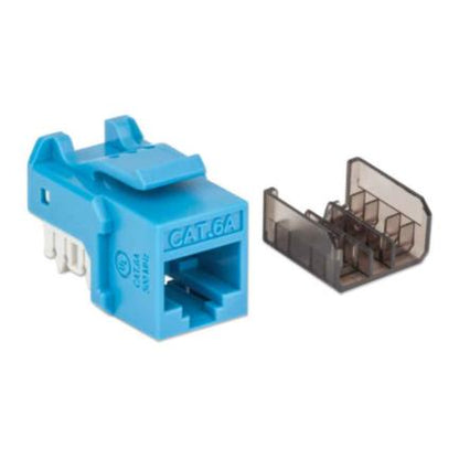 JACK RJ45 CAT6A UTP KEYSTONE DE IMPACTO AZUL