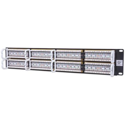 PANEL DE PARCHEO CAT6 UTP 48 PTOS RJ45 MONTAJE RACK 19IN 2U