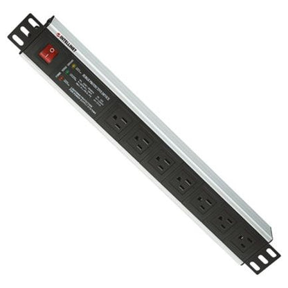 PDU BARRA MULTICONTACTO 7 CONTACTOS 1U SUPRESOR RACK