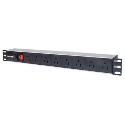 PDU BARRA MULTICONTACTO 8 CONTACTOS INTERRUPTOR SUPRESOR RACK