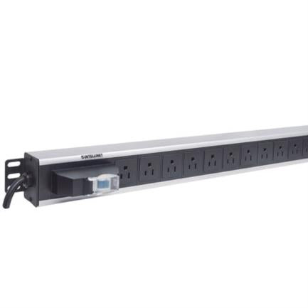 PDU BARRA MULTICONTACTO 12 CONTACTOS VERTICAL INTERRUPTOR RACK