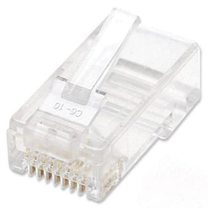 PLUG MODULAR RJ45 UTP CAT5E MULTIFILAR BOTE CON 100 PIEZAS