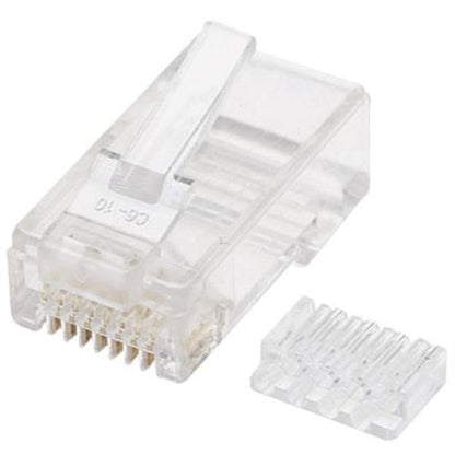 PLUG MODULAR RJ45 UTP CAT6 SOLIDO BOTE CON 100 PIEZAS