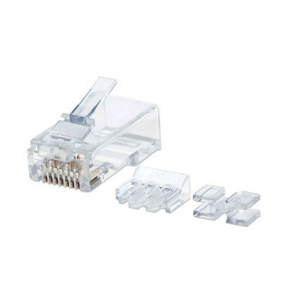 Plug Intellinet RJ45 Cat6a Sólido Oro 50 Micras Pro UTP Bote C/80 Pzas