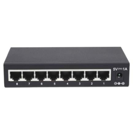 SWITCH  8 PTOS RJ45 GIGABIT 10/100/1000 ESCRITORIO METAL