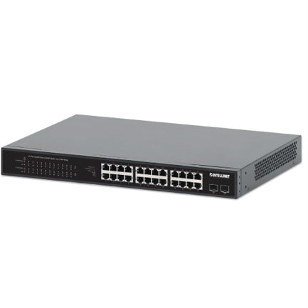 PoE Switch Intellinet GB 24 ptos 19" 30W pto 370W