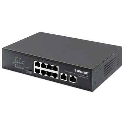 PoE Switch Intellinet GB  8 ptos 32W pto 120W - 2 R