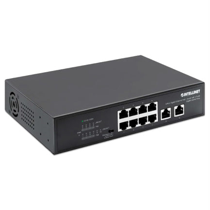 PoE Switch Intellinet GB  8 ptos 32W pto 120W - 2 R