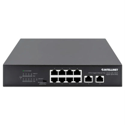 PoE Switch Intellinet GB  8 ptos 32W pto 120W - 2 R