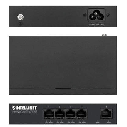 PoE Switch Intellinet GB  5 ptos 30W pto 40W