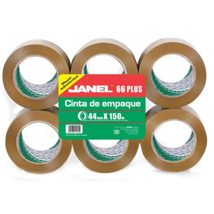 CINTA JANEL EMPAQUE CANELA 44X150 HOT MELT