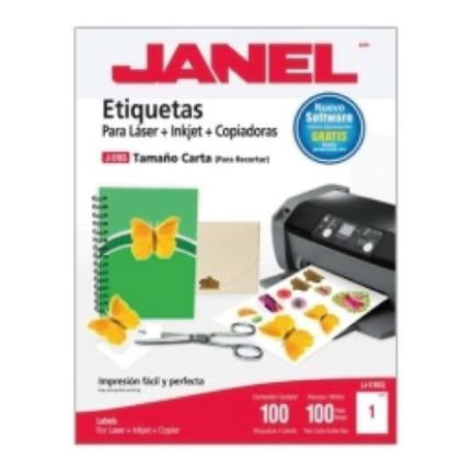 ETIQUETA JANEL 109 LASER 216 X 279 100H C/100