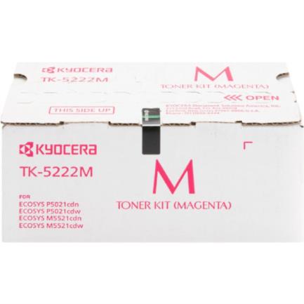 Tóner Kyocera TK-5222M 1.2K Páginas Compatible P5021cdn/P5021cdw/M5521cdn/M5521cdw Color Magenta